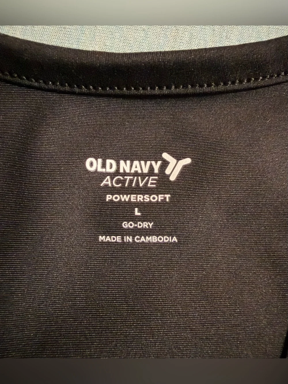 Old Navy Active PowerSoft Racerback Cropped Shell Tank